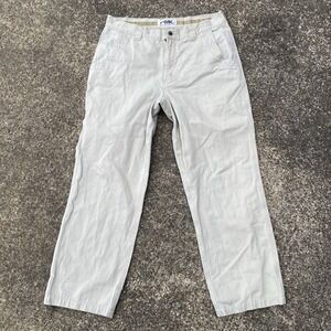 Mountain Khakis Pants Canvas Chino Mens 35x30 Khaki Straight Leg Pockets Outdoor